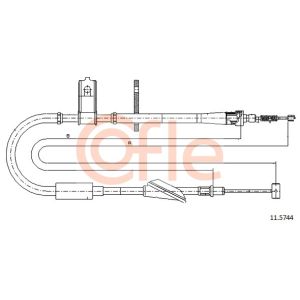 Handbrake Cable - LH