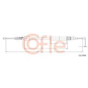 Handbrake Cable - LH