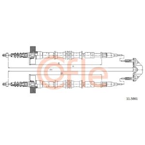 Handbrake Cable - Rear