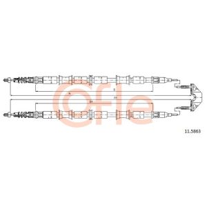 Handbrake Cable - Rear