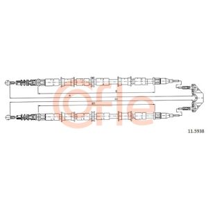 Handbrake Cable - Rear