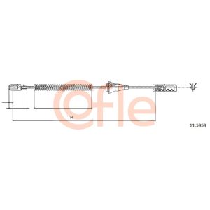 Handbrake Cable - Rear