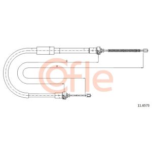 Handbrake Cable - RH