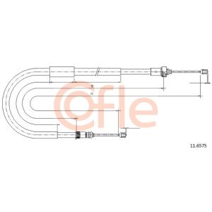 Handbrake Cable - RH