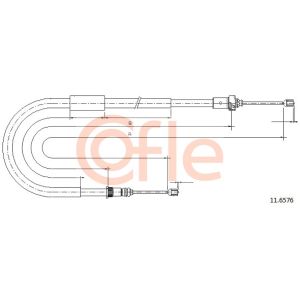 Handbrake Cable - LH