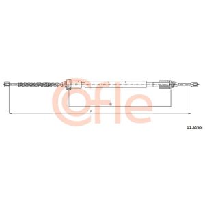 Handbrake Cable - RH