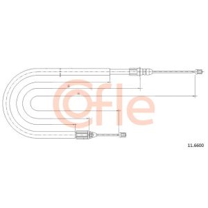 Handbrake Cable - LH