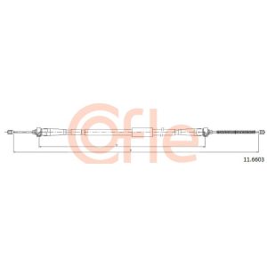 Handbrake Cable - RH