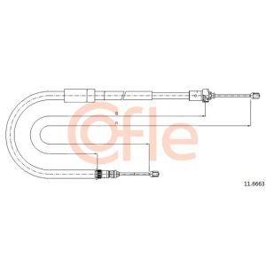 Handbrake Cable - RH