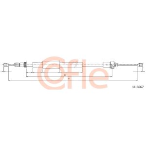 Handbrake Cable - LH