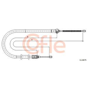 Handbrake Cable - LH