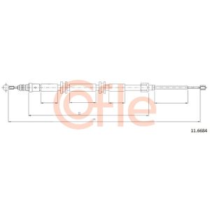 Handbrake Cable - Rear