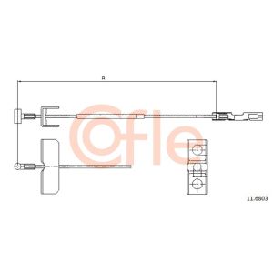 Handbrake Cable - Centre