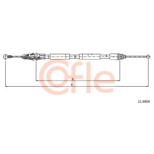 Handbrake Cable - LH