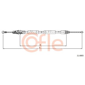 Handbrake Cable - RH