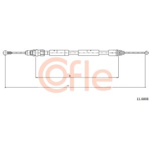 Handbrake Cable - RH