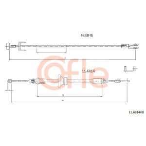 Handbrake Cable - Front