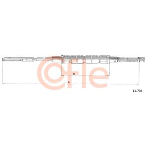 Handbrake Cable - Rear