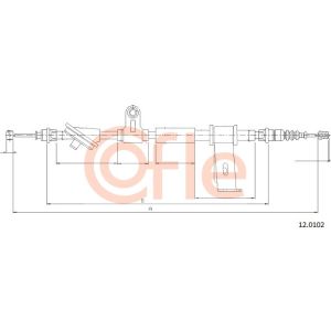 Handbrake Cable - LH