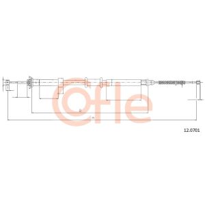 Handbrake Cable - RH