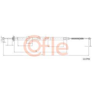 Handbrake Cable - LH