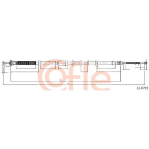 Handbrake Cable - LH