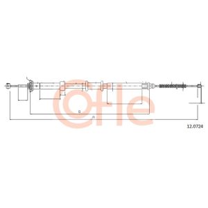 Handbrake Cable - RH