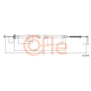 Handbrake Cable - LH