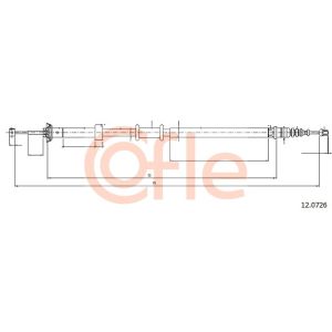 Handbrake Cable - RH