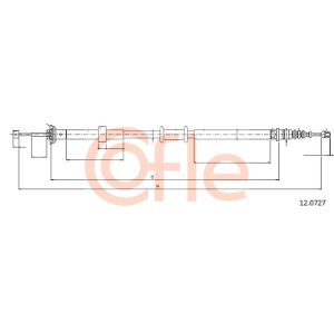 Handbrake Cable - LH