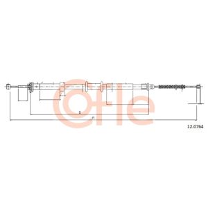 Handbrake Cable - RH