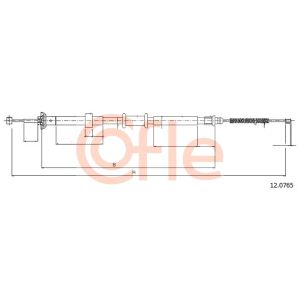 Handbrake Cable - LH