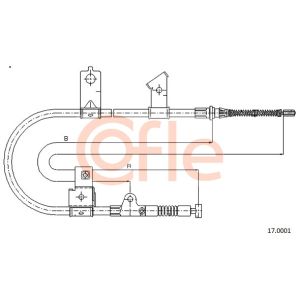 Handbrake Cable - RH