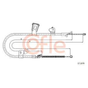 Handbrake Cable - LH