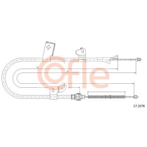 Handbrake Cable - LH