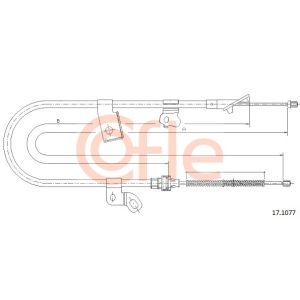 Handbrake Cable - RH