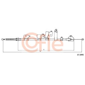 Handbrake Cable - LH