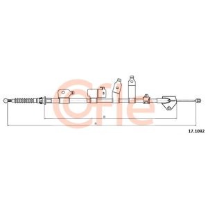 Handbrake Cable - RH