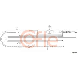 Handbrake Cable - LH