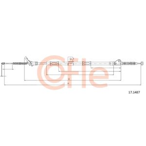 Handbrake Cable - RH