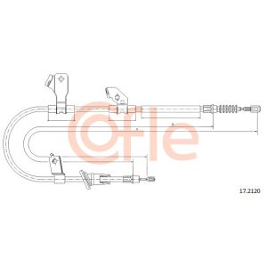 Handbrake Cable - LH