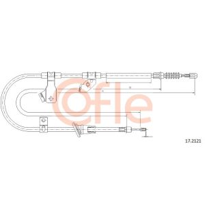 Handbrake Cable - RH