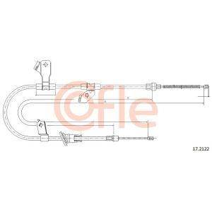 Handbrake Cable - LH