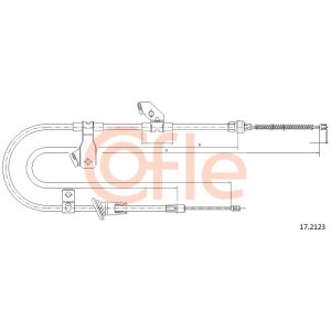 Handbrake Cable - RH