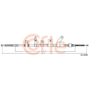 Handbrake Cable - LH