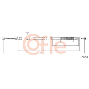 Handbrake Cable - RH