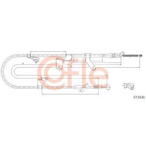 Handbrake Cable - LH