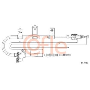 Handbrake Cable - RH