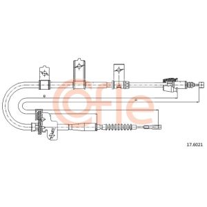 Handbrake Cable - LH