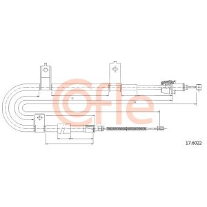 Handbrake Cable - LH